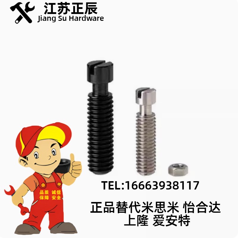 厂家直销碳钢发黑粗牙拉伸弹簧用支柱BSPOZ3/4/5沟槽型悬臂销支座