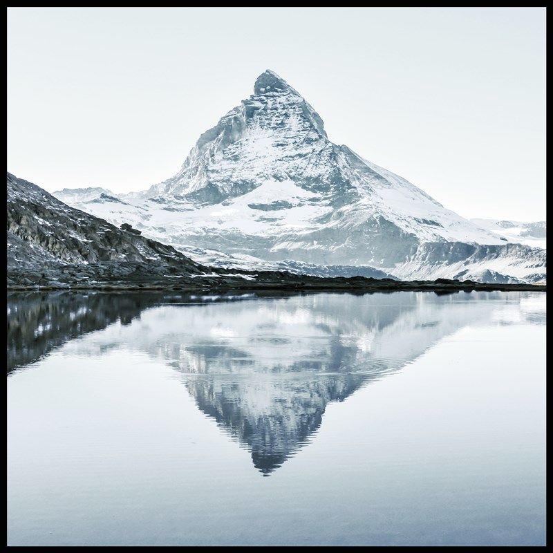 抽象风景客厅装饰画现代简约大海冰山意境卧室床头墙壁画餐厅挂画