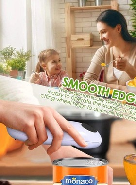 Electric Can Opener Automatic Bottle Opener Cordless One Tin