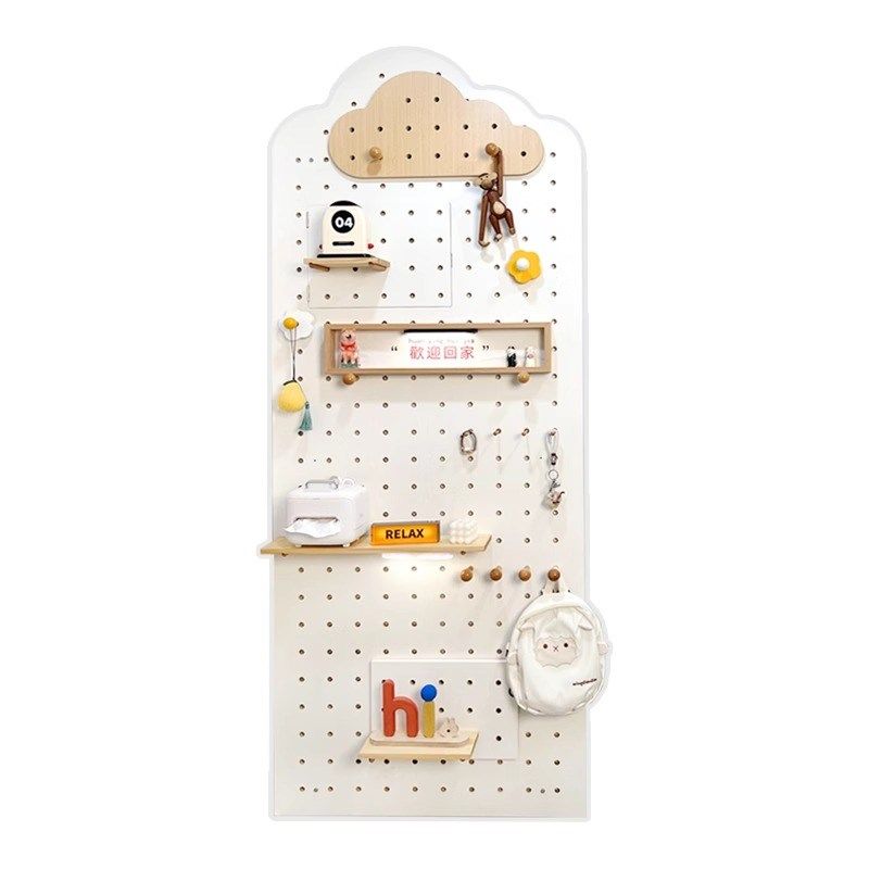 实木洞洞板定制入户玄关置物架展示收纳墙云朵收纳架墙上挂衣架,住宅家具,搁板/置物架/家用陈列架,淘宝优惠券,粉丝福利购,淘宝优惠卷