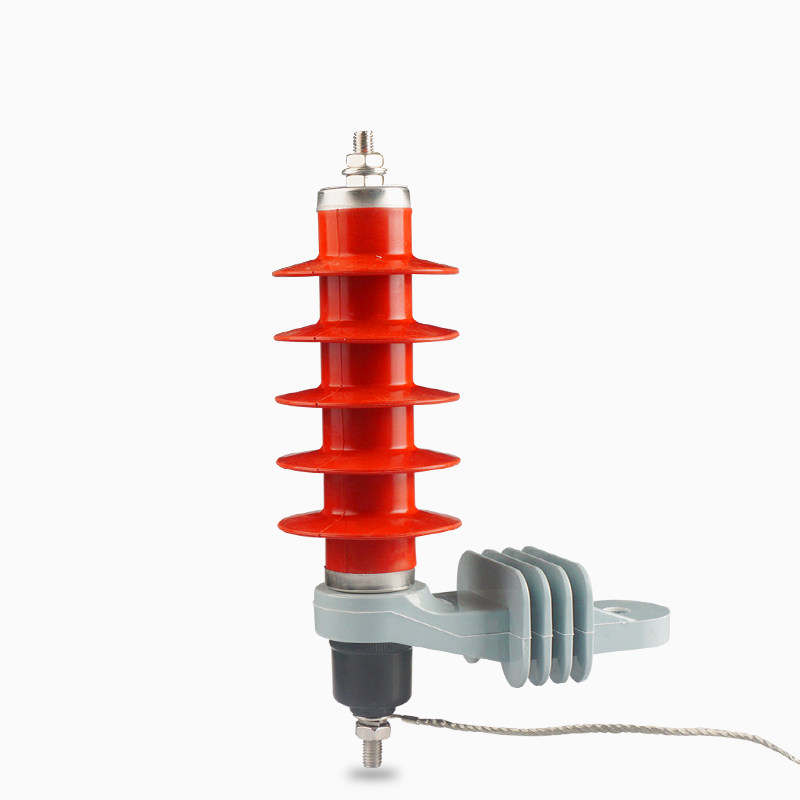10kv氧化d锌避雷器hy5ws-17/50l户外高压线路防雷带热爆式脱扣支