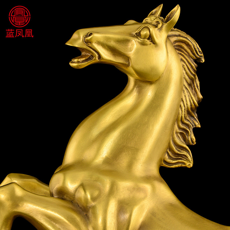 纯铜马摆件工艺品马n到成功马办公室客厅礼品生肖马饰品特大号