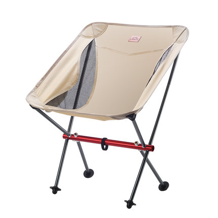 户外折叠椅露营h椅子高背月亮椅可携式钓鱼凳小马扎超轻铝合金座