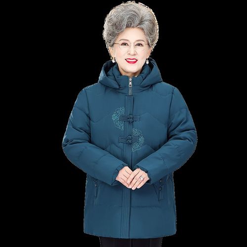 中老年人女装奶奶冬装棉衣加厚唐装羽绒棉服新款70岁妈妈保暖棉袄