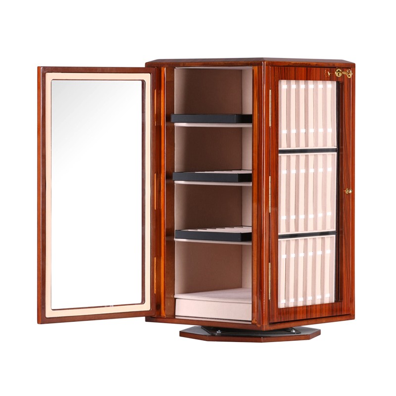 手表带展示柜表带架收纳箱 展厅珠宝饰品柜台店面陈列柜360度旋转