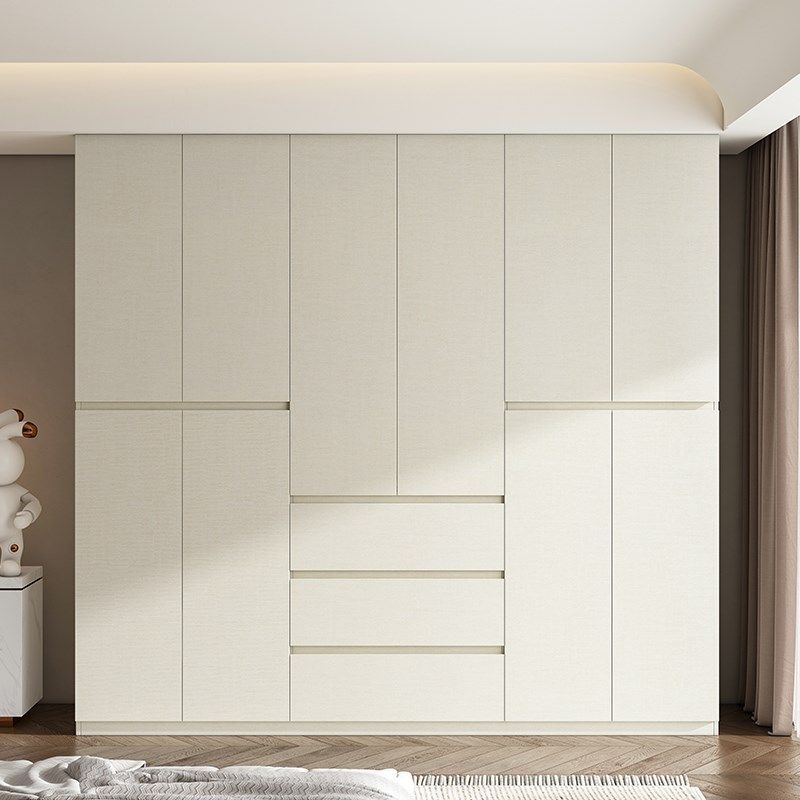 定制衣柜卧室家用分段式免拉手主卧2024新款奶油风组装实木大柜子,住宅家具,独立衣柜,淘宝优惠券,粉丝福利购,淘宝优惠卷