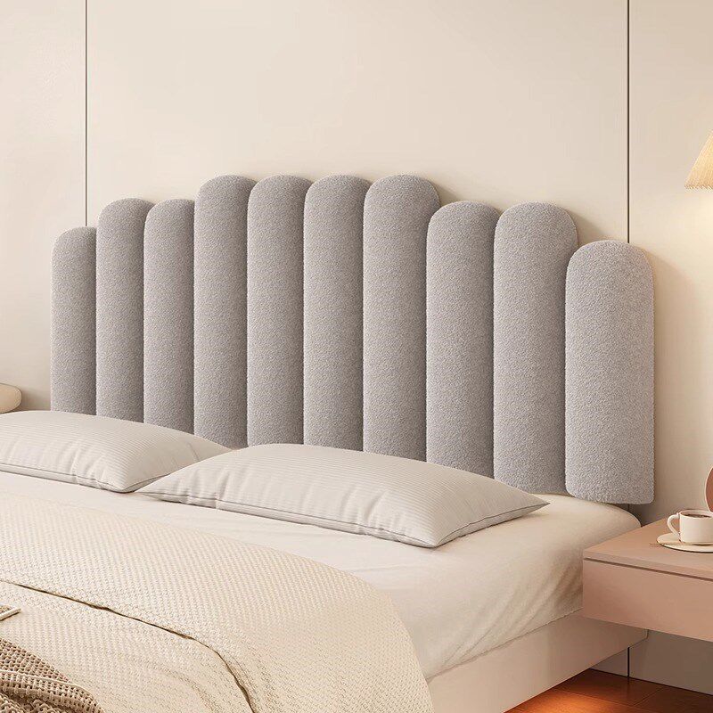 波浪钢琴键软包床头靠垫奶油风榻榻米靠枕床头护腰大靠背2024新款,居家布艺,床头靠垫,淘宝优惠券,粉丝福利购,淘宝优惠卷