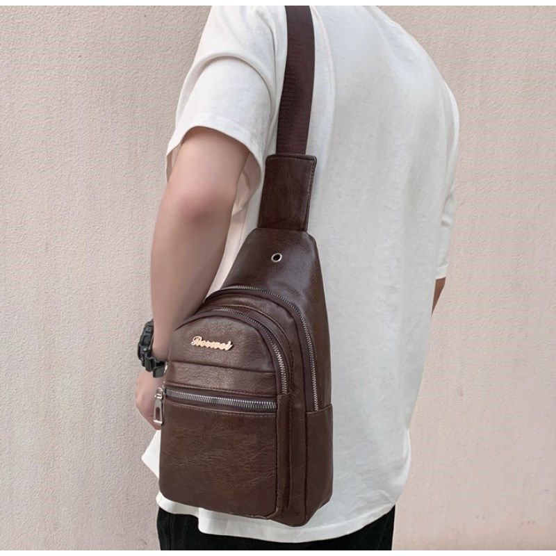 G11胸包休闲单肩男士百搭轻便pu包商务包背包小斜挎包胸前包潮,箱包皮具/热销女包/男包,胸包,淘宝优惠券,粉丝福利购,淘宝优惠卷