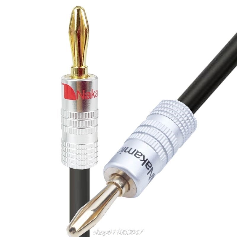 推荐3M Hifi Speaker Cable Wire with Banana Plug for Home The