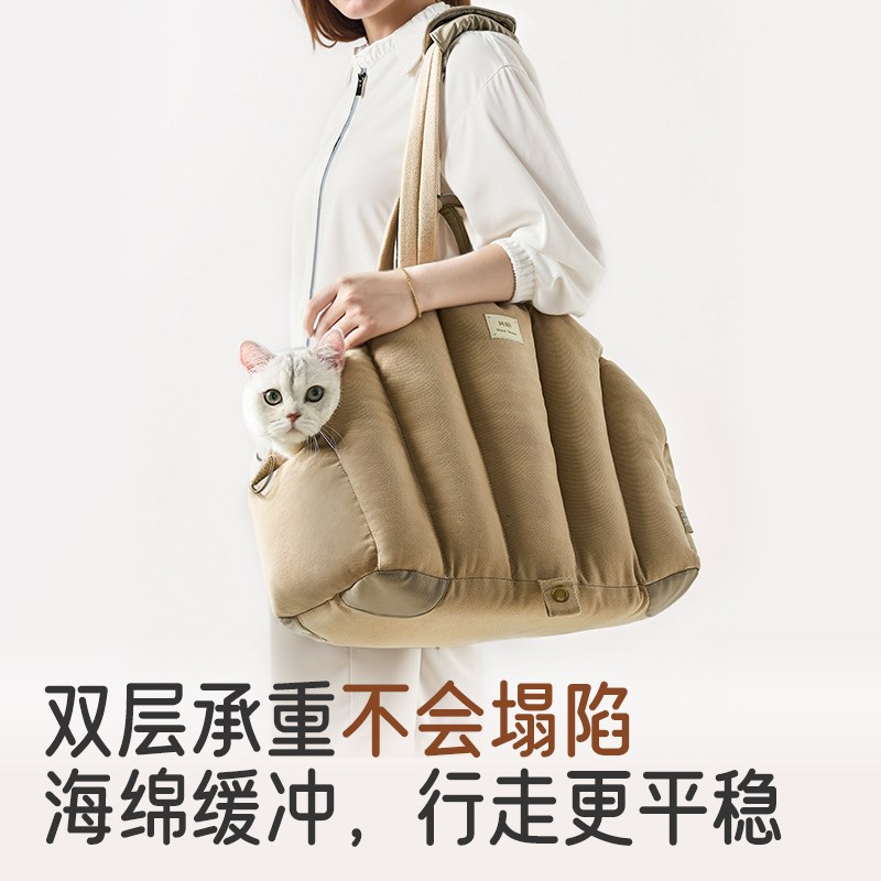 【纯眠_宠物背包】外出车载包猫包E便携斜挎小型猫犬外出包狗包