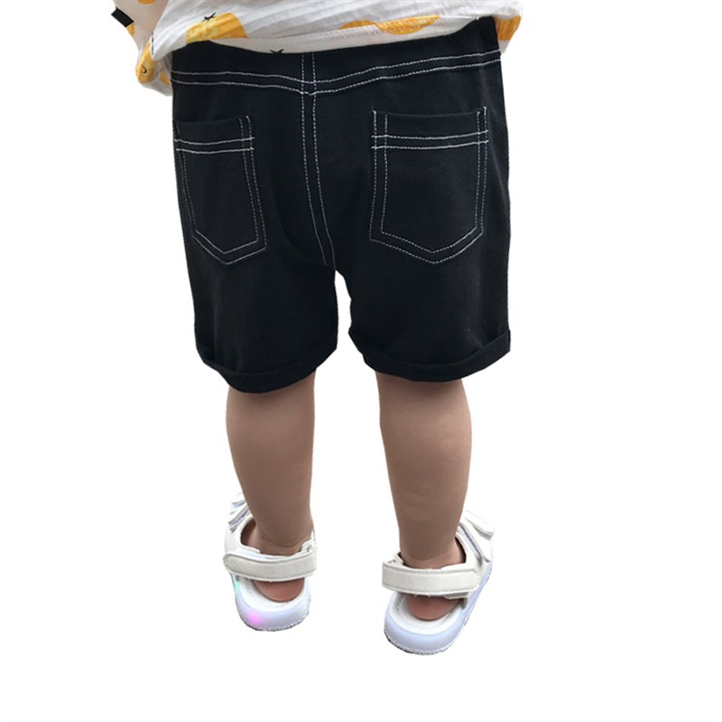婴儿牛仔短裤子女男宝宝夏季0一1-3岁纯K棉男童潮小童外穿夏天薄