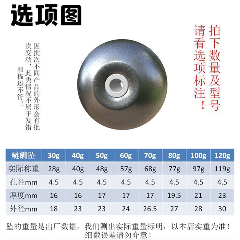 直销新品陶瓷鲢鳙定风铅坠空心通心坠海杆m抛竿海钓远投定位坠子