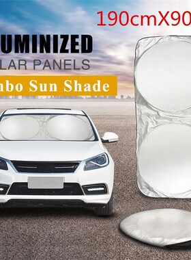 190x90cm Car Sunshade Folding Jumbo Front Rear Window Sun Sh