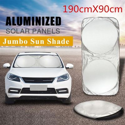 190x90cm Car Sunshade Folding Jumbo Front Rear Window Sun Sh