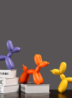 北欧创意气球狗家居客厅电视柜酒柜儿童房办公U室超市美陈摆件