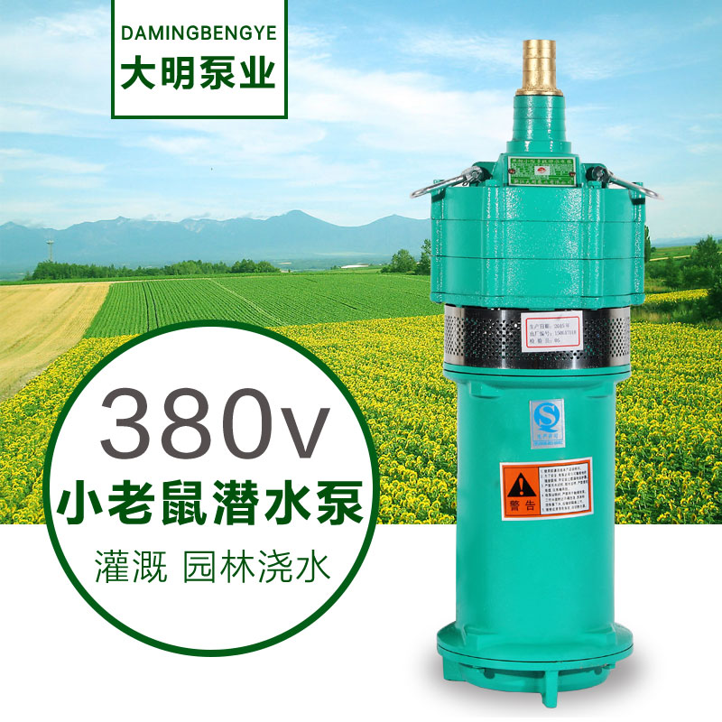 家用农用潜水泵 380oV三相多级泵高扬程农用抽水机高压抽水泵220V