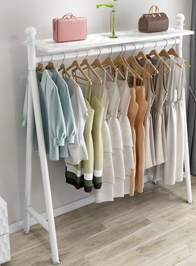 简易衣架落地卧室衣帽架家用室内外网K红阳台晾晒挂衣架置物架