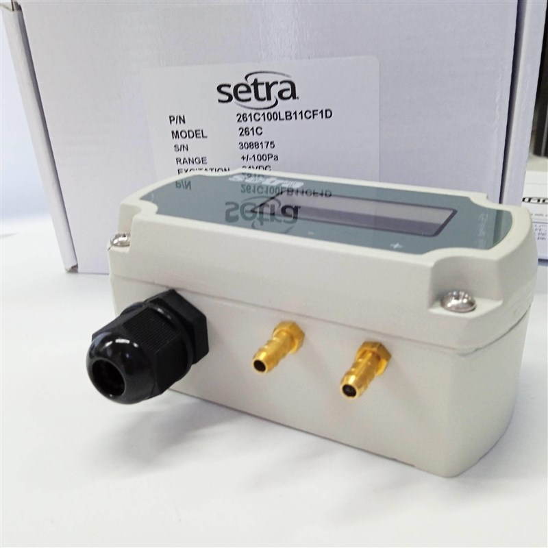 原装Setra西特261C特列器净室专用微差压传感器压力变送洁西系261