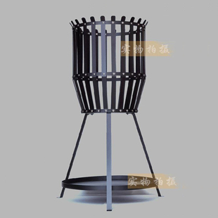 焚火台户外露营露台团建民宿晚会篝火架木柴大火盆雪地取暖烤火炉