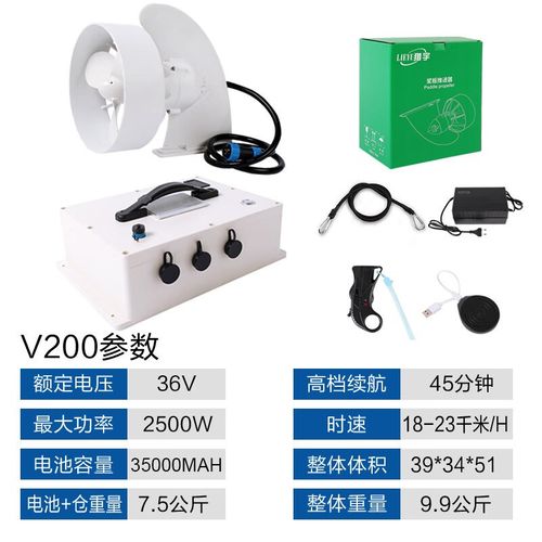 桨板推进器冲浪板可拆卸电动鱼鳍浆板水下马达划水板皮划艇螺旋桨