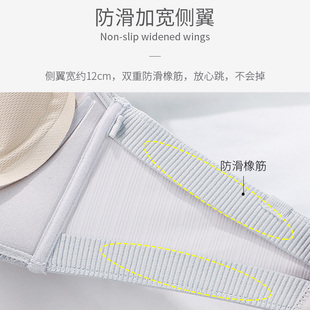 无肩带内衣女防滑聚拢小胸加厚裹胸露肩充气胸垫隐形无带抹胸文胸