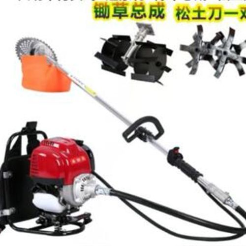 割草机四冲程背负式小型割灌机多功能农用汽油开荒锄草松土挖沟机