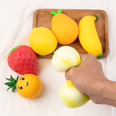 推荐Spongy Squishy pop it Fidget Toy fruit Stress ball水果捏