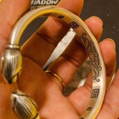 中国.洛阳非遗 手工银手镯 浮雕 许字珍品阁 青梅竹马