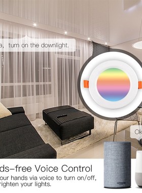 WiFi Smart LED Downlight Dimming Round Spot Light  7W RGB Co