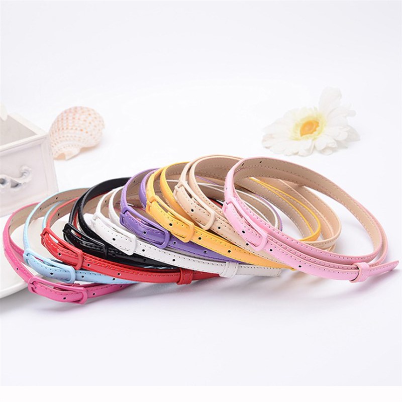 极速Thin Pu Leather Belt For Woman Thin Waistband Pin Buckle