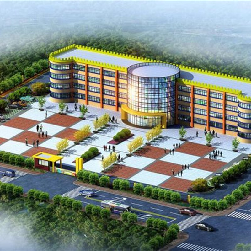 幼儿园规划设计鸟瞰效果图户外插图生活J图标幼儿园草场幼儿园设