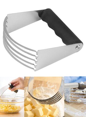 Stainless Steel Dough Blender Soft Grip Pastry Cutter Flour
