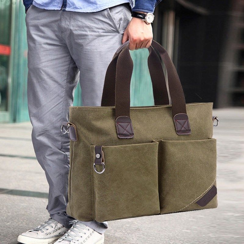 男士潮流商务出差帆布手提包休闲单肩斜挎包上班包公文包背包男包,箱包皮具/热销女包/男包,男士包袋,淘宝优惠券,粉丝福利购,淘宝优惠卷