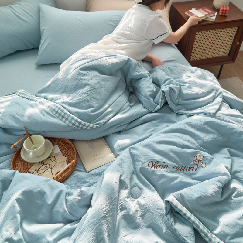 全棉夏凉被空调被夏季可机洗棉花被夏被被芯学生水洗薄款被子,床上用品,棉花被,淘宝优惠券,粉丝福利购,淘宝优惠卷