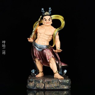树脂哼哈二将家居摆件护法门神秦琼尉迟恭中式 工艺品祝福乔迁礼品