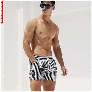 surf beach striped swimwear swimming bermudas men 速发shorts