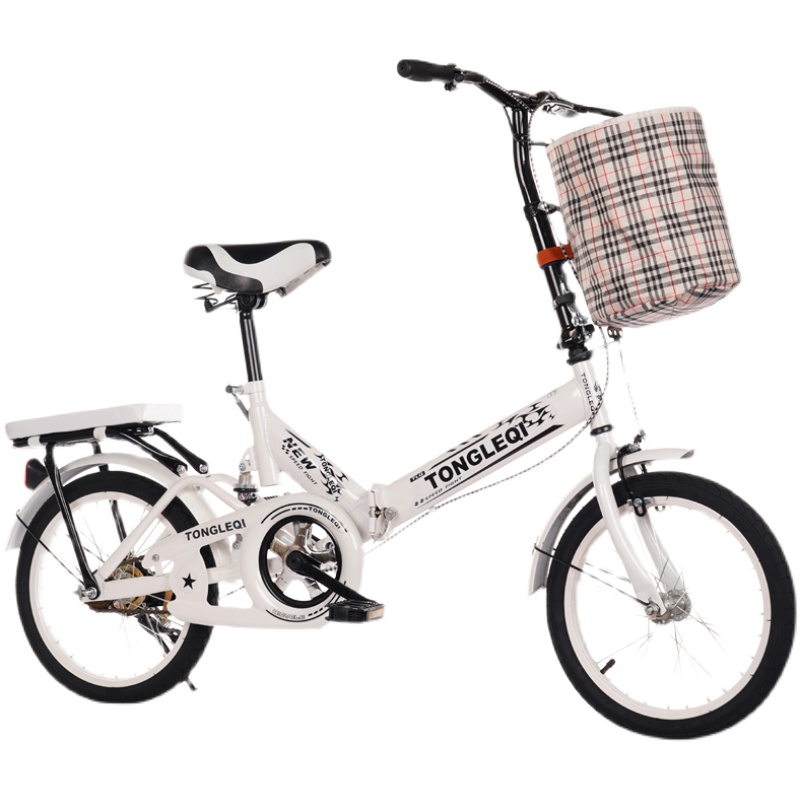 新款折叠自行车20寸22寸男孩女孩减震车公主车青少年成人女士单车