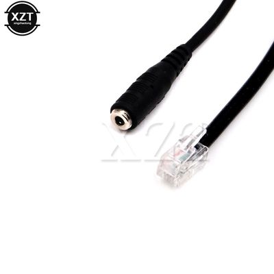 1pcs 3.5mm Smartphone Adapter Cable Jack to RJ9 RJ10 Headset