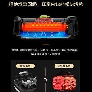 现货速发迪泰隆家用电烧烤炉无烟烧烤照烧炉远红外加热4-8人BBQ亲