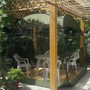 简易帐篷户外全自动免搭速开花园庭院防蚊网纱凉棚室外沙滩遮阳帐