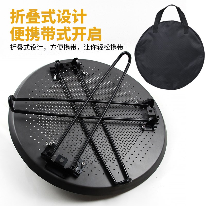 铝合金折叠桌圆桌轻量化户外露营小桌子升降野餐桌便携式茶桌