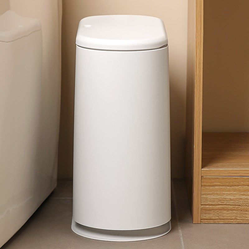 日式垃圾桶卫生间厕所2023新款按压式家用客高颜值带盖子夹缝