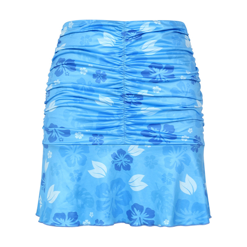 极速Women Boho Beach Skirts Summer High Waist Floral Printin