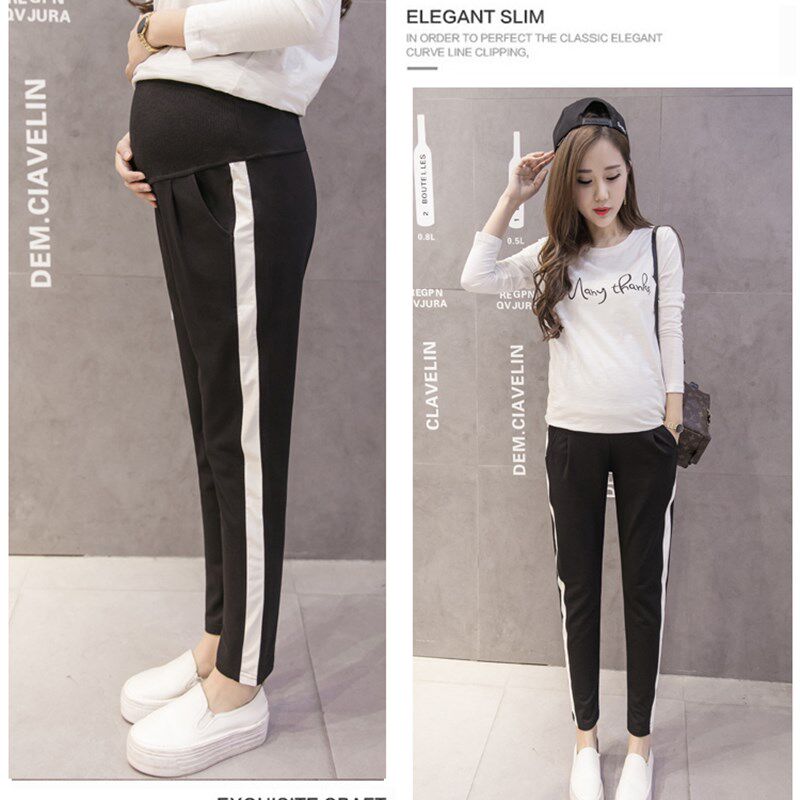 孕妇裤子秋季外穿长裤纯棉大码打底裤薄款夏季孕妇运动裤哈伦裤