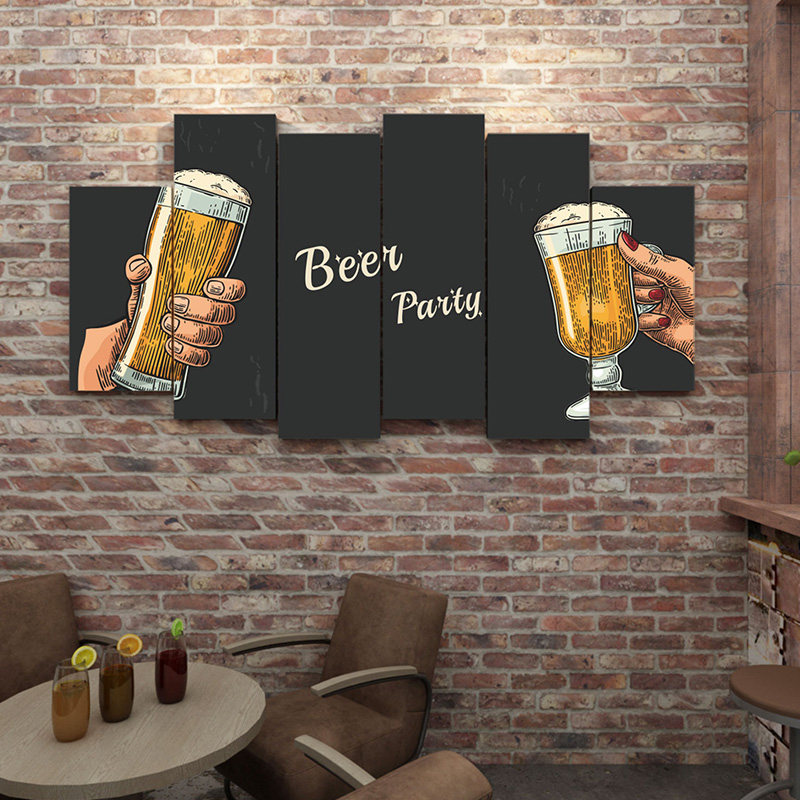 工业风小酒馆餐厅墙面挂画清吧场景打卡拍照墙贴酒吧烧烤店装饰画,家居饰品,软装墙贴,淘宝优惠券,粉丝福利购,淘宝优惠卷