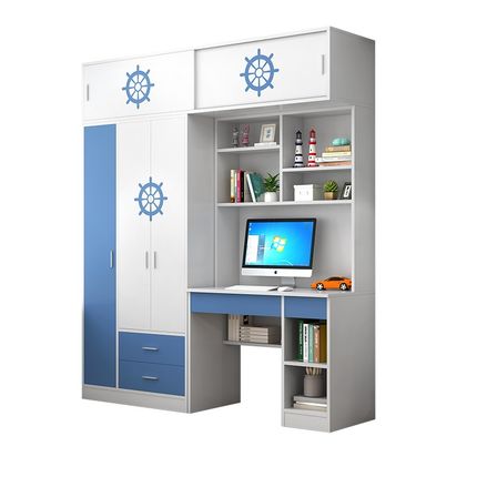 儿童衣柜家用卧室柜子小户型结实耐用小房间衣橱推拉门全实木衣柜