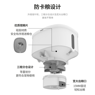 速发猫粮自动喂食器狗粮智能猫碗定时定量宠物自助出粮储粮投食机