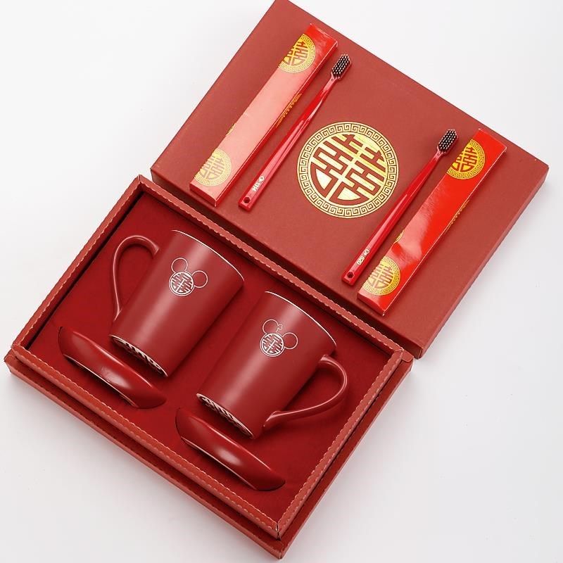 结婚牙刷杯子套装女方陪嫁新人漱口杯新婚洗漱杯一对情侣牙杯礼品,家庭/个人清洁工具,洗漱杯,淘宝优惠券,粉丝福利购,淘宝优惠卷