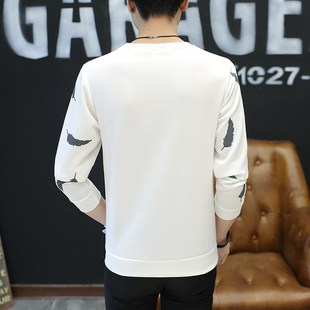 2023刺绣休闲秋季 男卫衣W2744 长袖 时尚 P15 T恤圆领韩版 大货已备