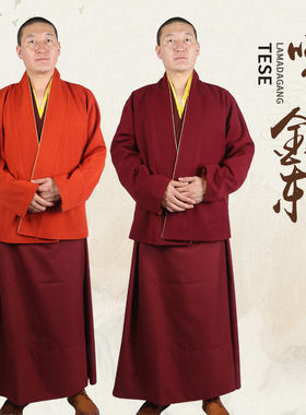 雪藏僧装 藏服藏装外套和尚僧服西域袖力长弹上衣男款民族风套装